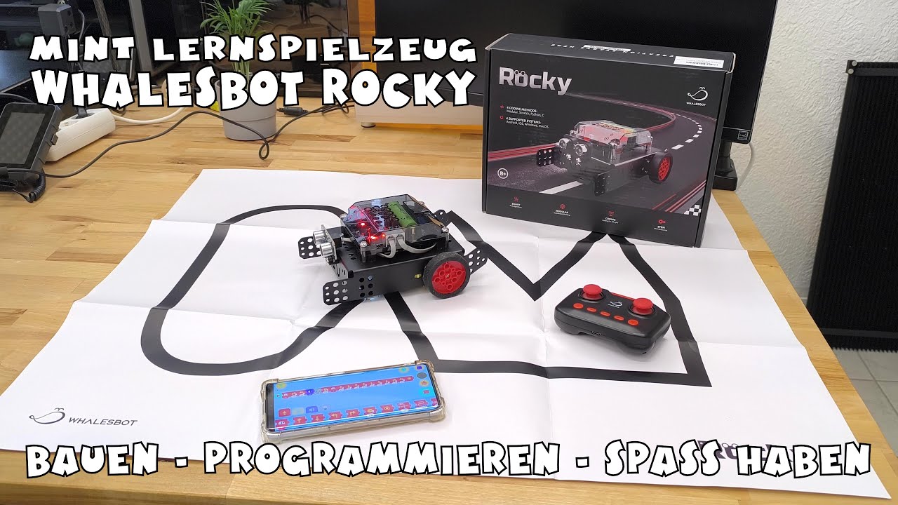 MINT Lernspielzeug:  WhalesBot Rocky programmierbarer Roboter für Kinder