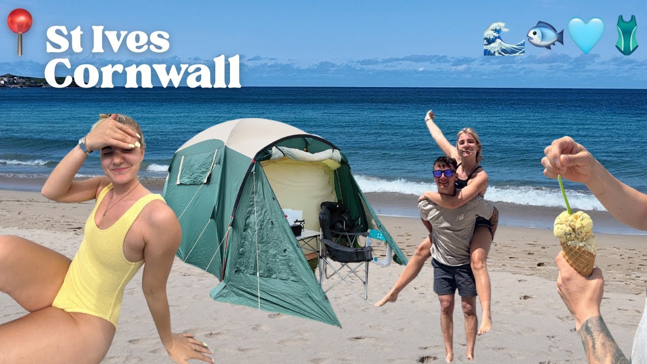 We drove 6 hours to go camping | Cornwall Vlog