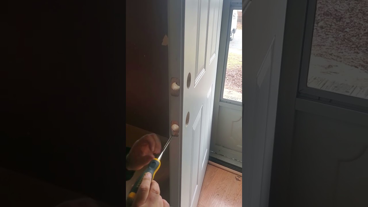 Ryobi Door Latch Installation Tool - Residential locksmith in Brownstown Township Michigan