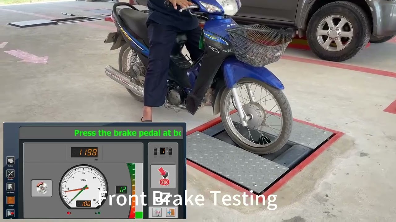 2wheel motorcycle brake tester by JZ