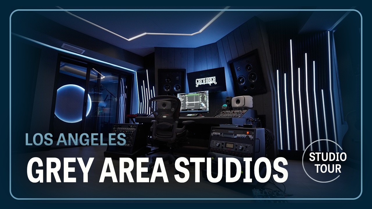 Установка полностью индивидуального светодиодного освещения в студии Grey Area Studios — обзор зв...