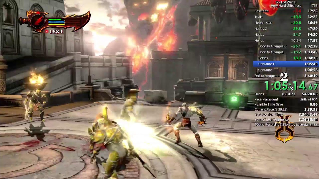 God of War 3 Very Hard Glitchless (PS4)