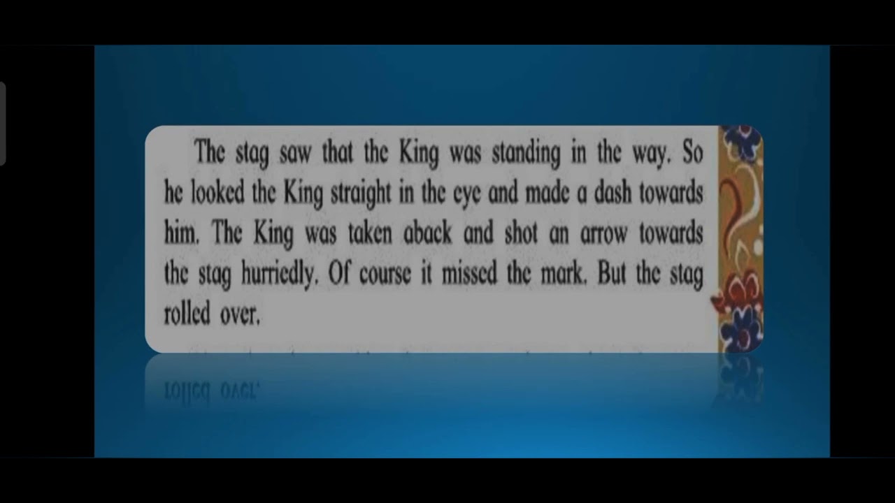 STD 3 rd, English- Lesson 32. The Noble Stag. (Part- 1).