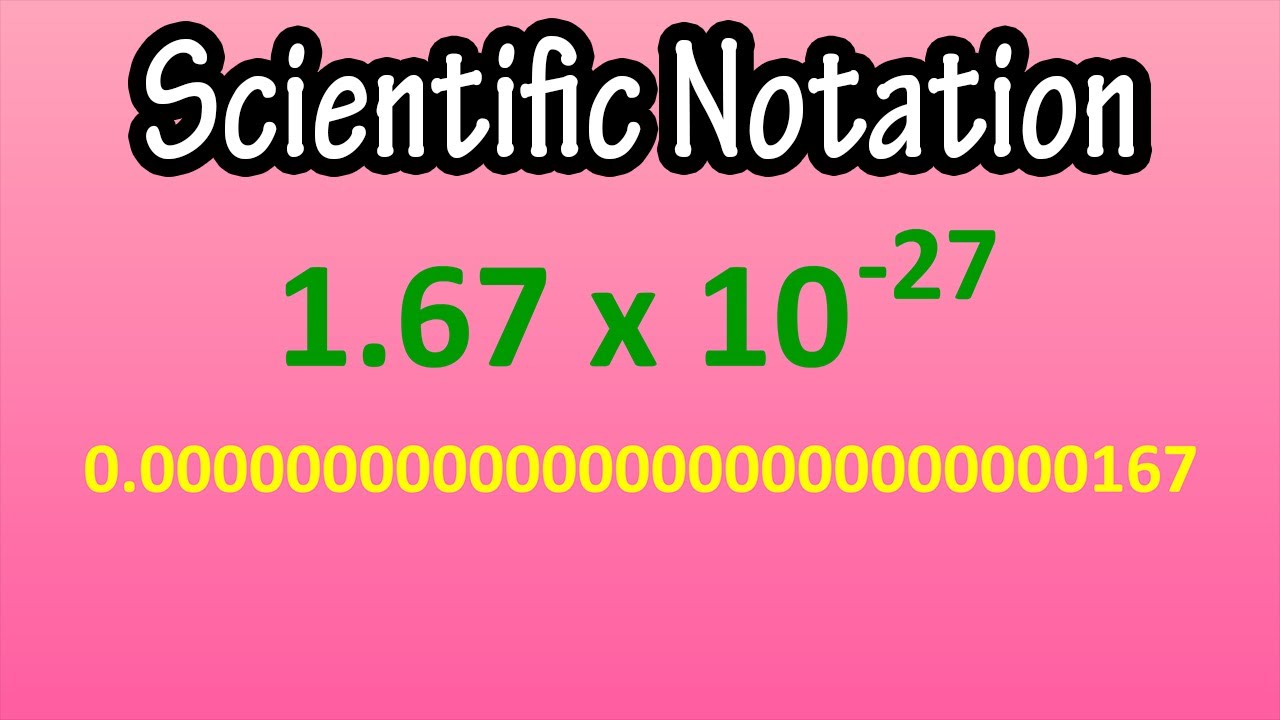 What Is Scientific Notation?  How To Write, Change, Convert Numbers In Scientific Notation Explained
