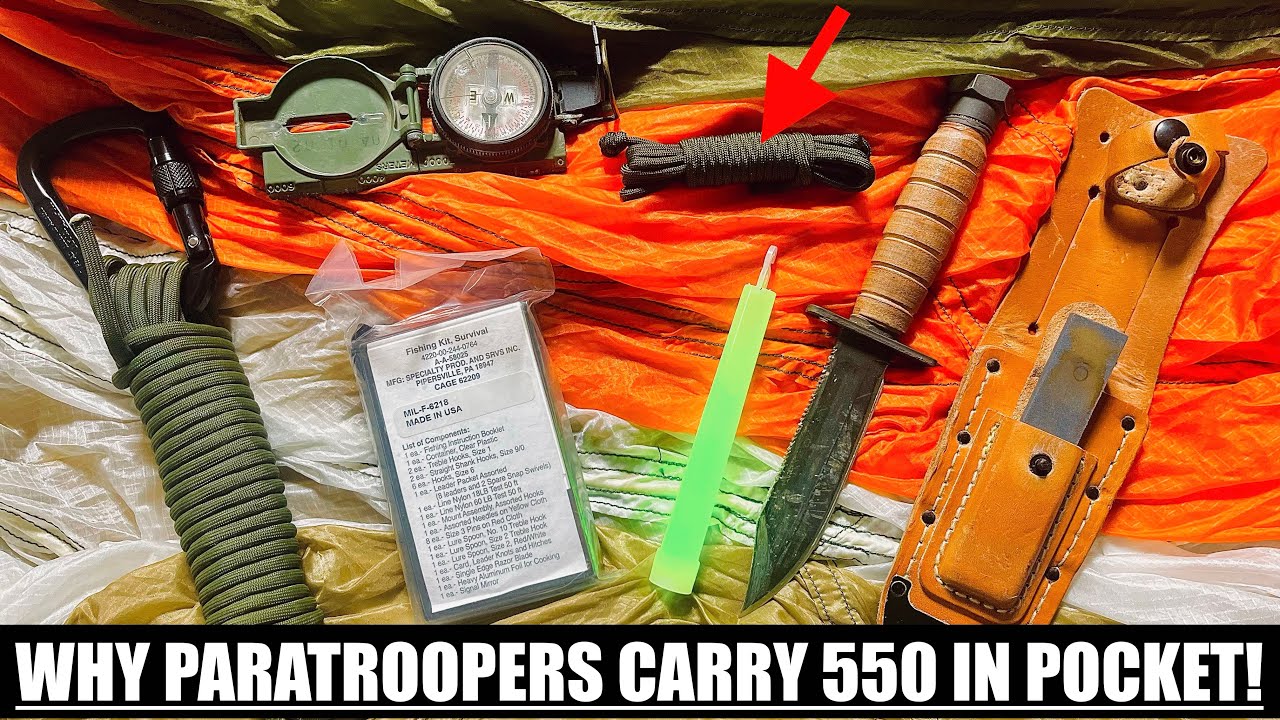 Why Paratroopers Carry Small 550 Cords in Their Pockets! - 20 Military Parachute Cord Skills!