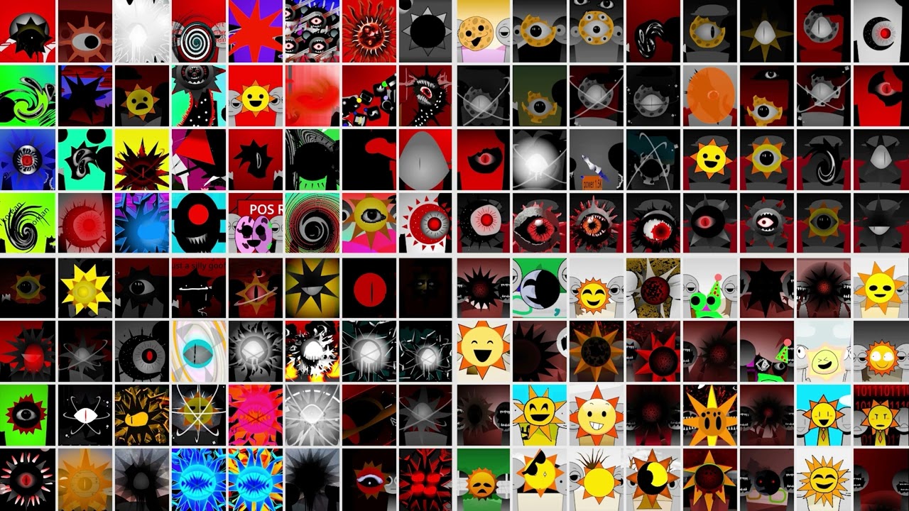 High speed - 128 Mr. Sun in random stages and mods ...... Incredibox Sprunki | Pixel_sprunki