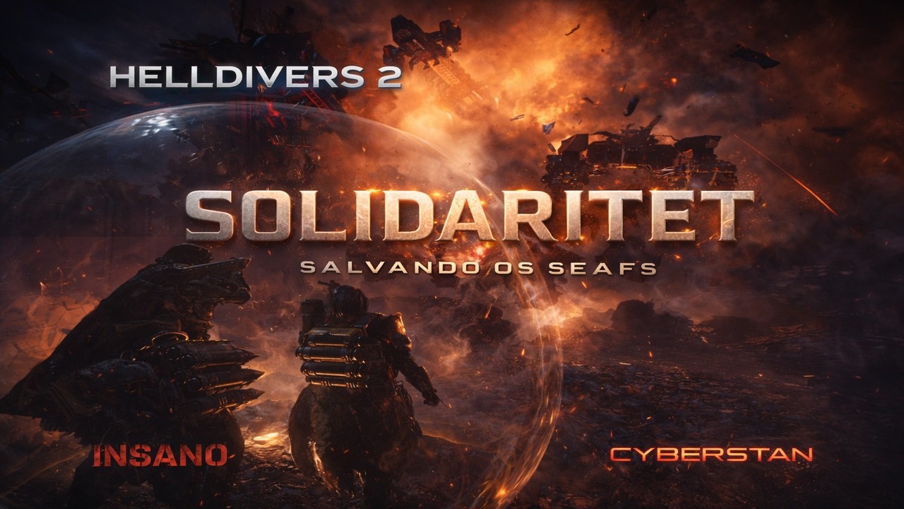 CYBERSTAN DIFICULDADE MÁX 0 MORTES EM ESQUADRÃO: SALVANDO OS SEAFS | Helldivers 2 EP.18 #SOLIDARITET