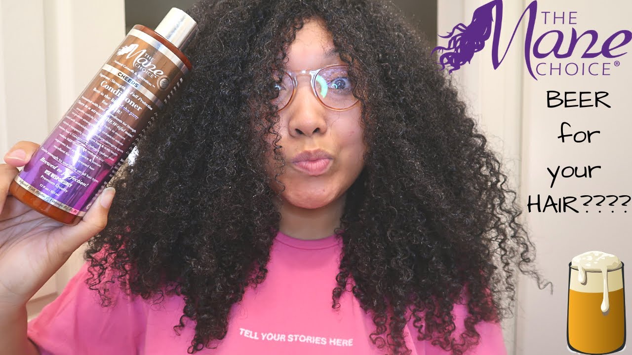 BEER CONDITIONER!? The Mane Choice CHEERS Supreme Strength & Full Protection Condish | Ashkins Curls