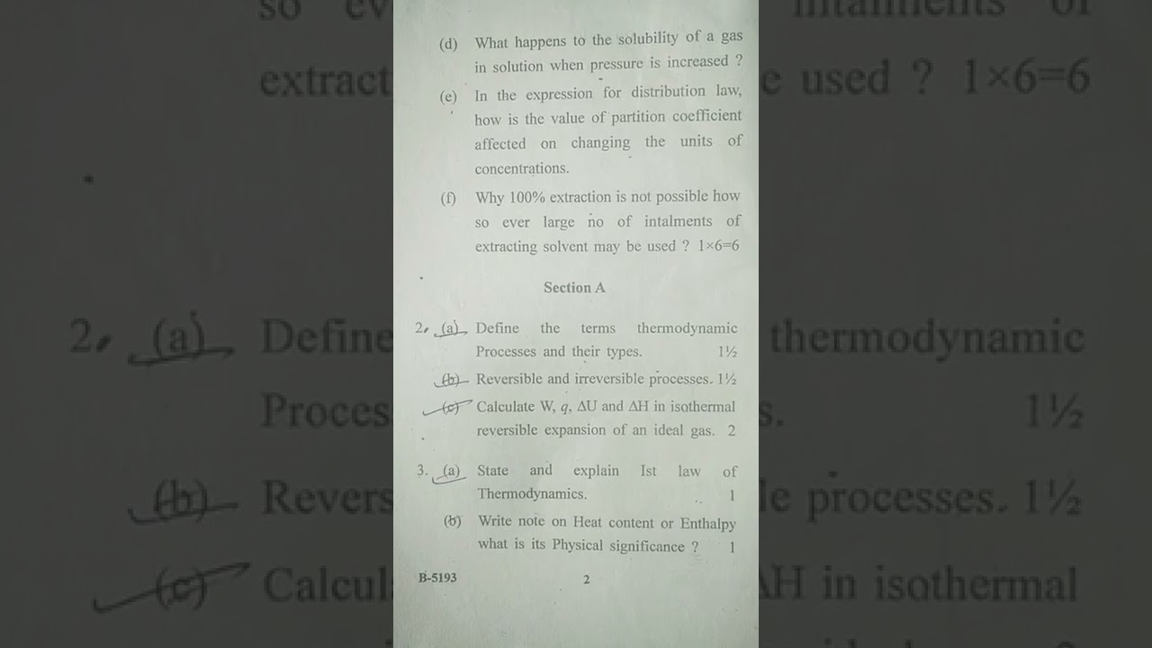 CDLU Dec 2018question paper of chemistry of 3rd sem for B.Sc. students