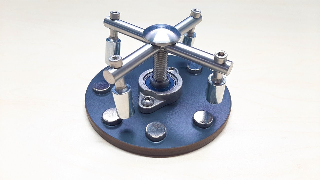 Freie Energie ganz einfach aus einem 4 punkt Magnetmotor