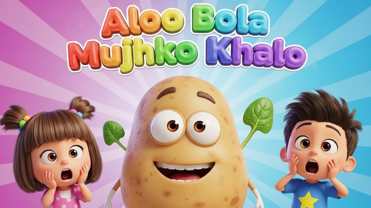 Aloo Bola Mujhko Khalo, आलू बोला मुझको खालो, Hindi Nursery Rhymes for Kids