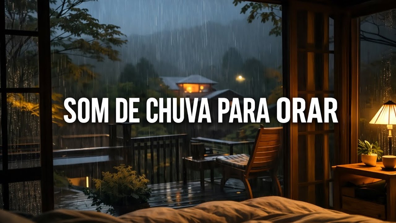 SOM DE CHUVA PARA ORAR | SINTA A PRESENÇA DE DEUS | FUNDO MUSICAL GOSPEL | ORAÇÃO e MEDITAÇÃO. #fe 