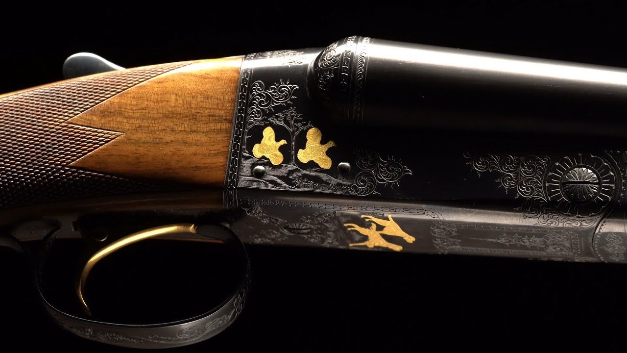 Ружья Winchester Model 21 с золотой инкрустацией