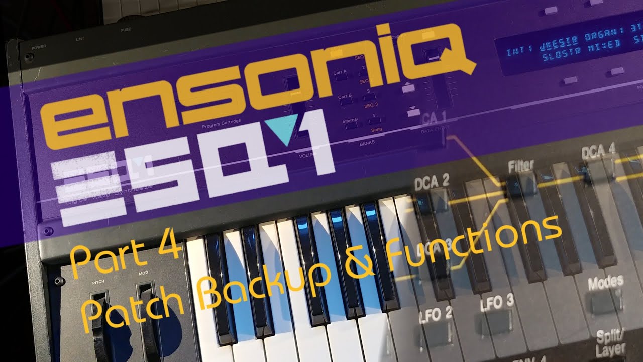 Синтезатор Ensoniq ESQ-1 — Часть 4 — Передача патчей по MIDI (MIDI-OX) и скрытые функции
