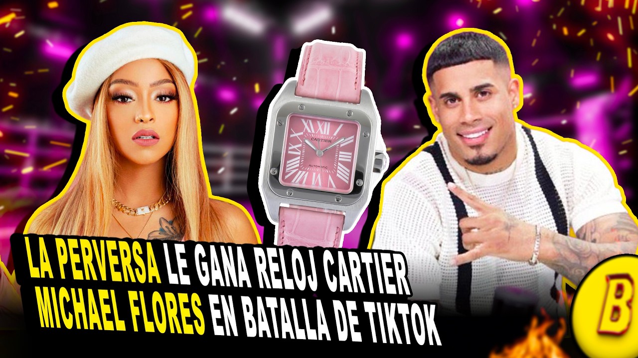 LA PERVERSA le gana RELOJ CARTIER a MICHAEL FLORES VALORADO EN $10,000 DOLARES 😱🇵🇷🇩🇴 Mah y Pah😍
