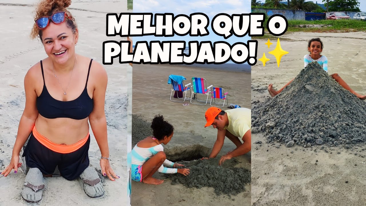 O dia em que o castelo de areia entrou em erupção!