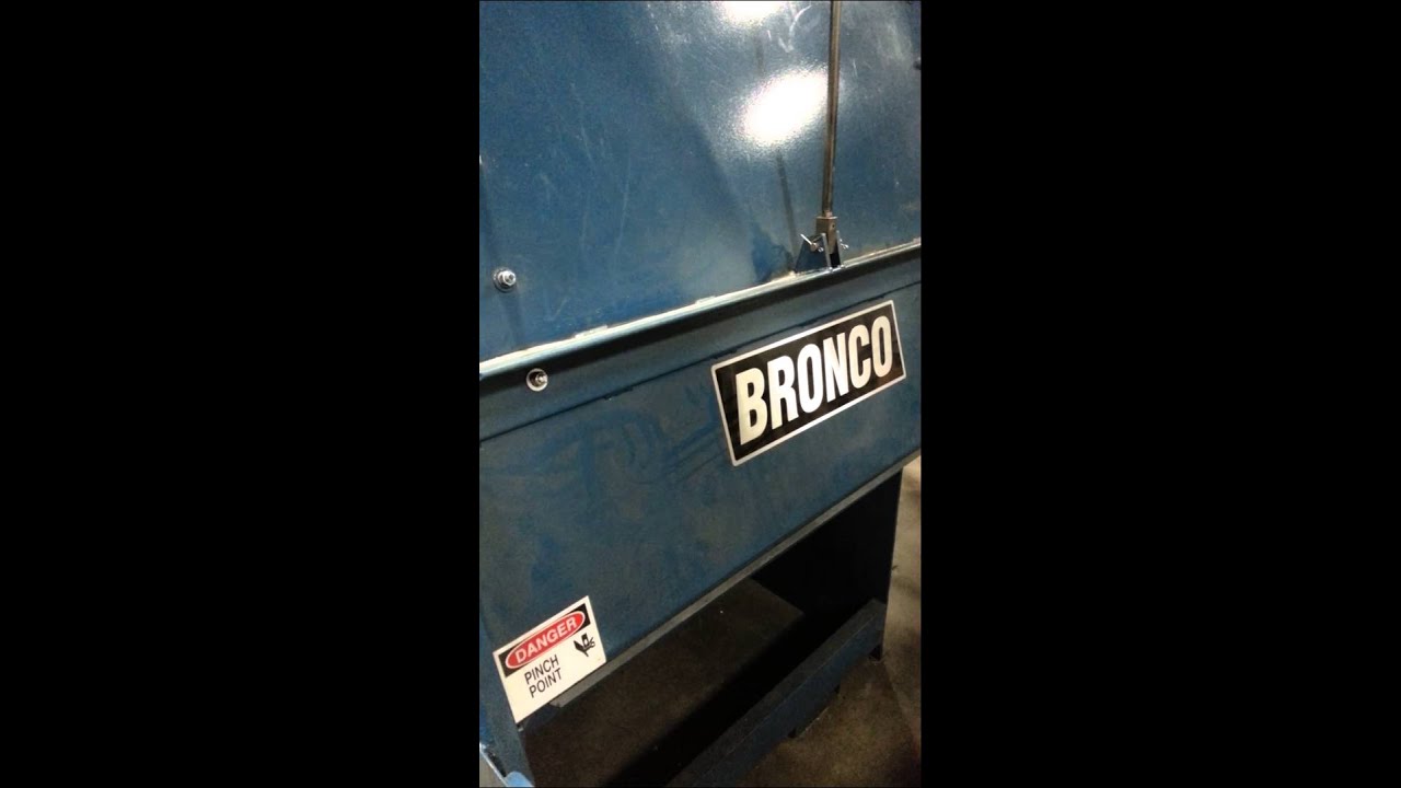 Bronco Blast Tumble Blast Sample in S-110