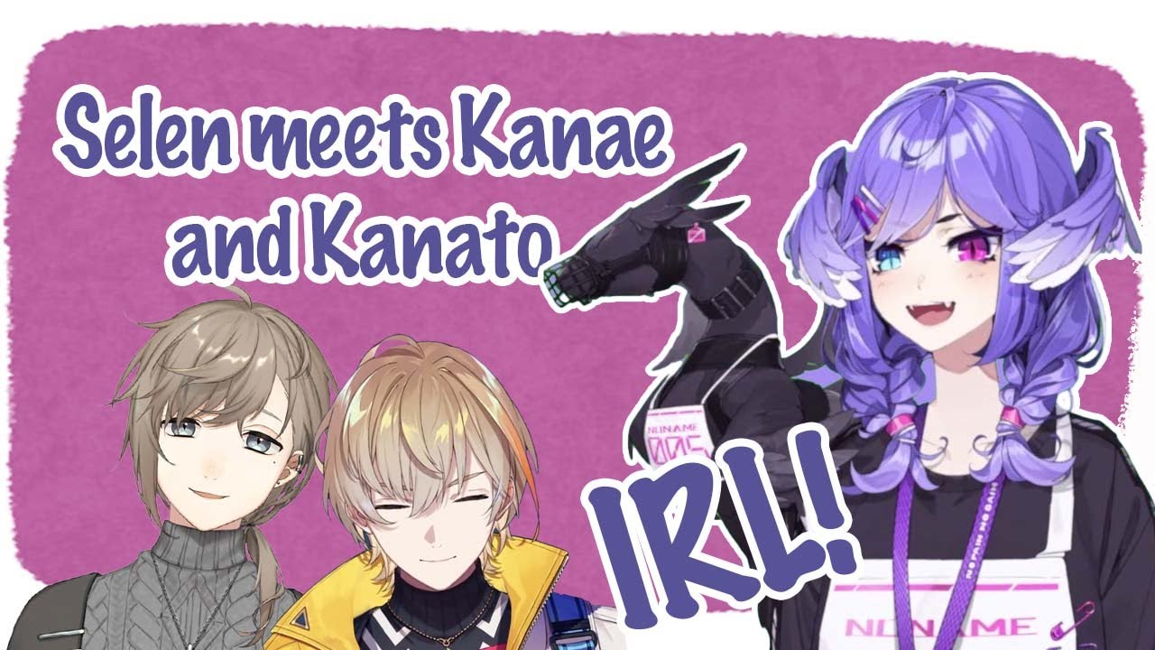 Селен знакомится с Канаэ и Канато в реальной жизни 【NIJISANJI RU | Селен Тацуки】