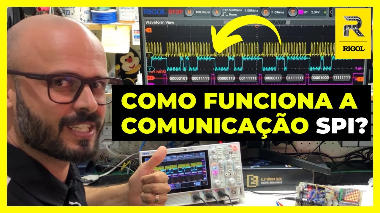 O que é Comunicação SPI e Como Funciona a Decodificação com Osciloscópio RIGOL? Eletronica Facil