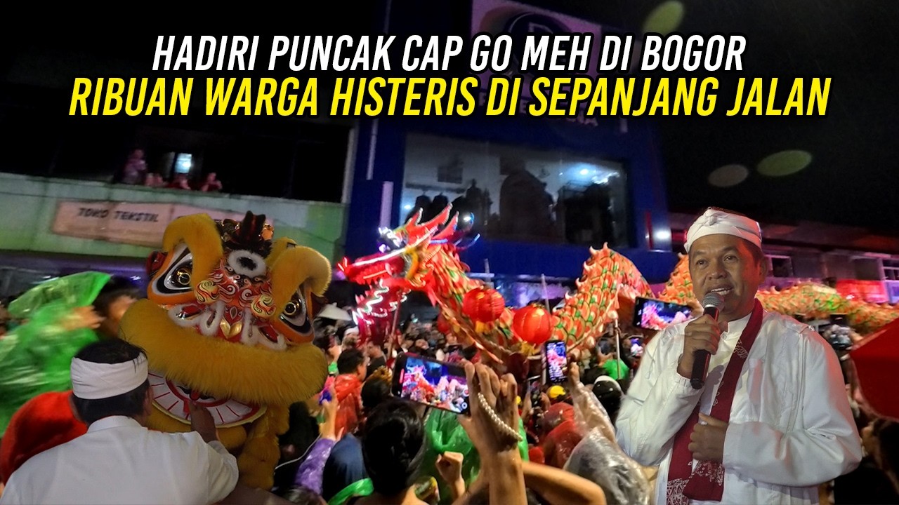 HADIRI PUNCAK CAP GO MEH DI BOGOR | RIBUAN WARGA HISTERIS DI SEPANJANG JALAN