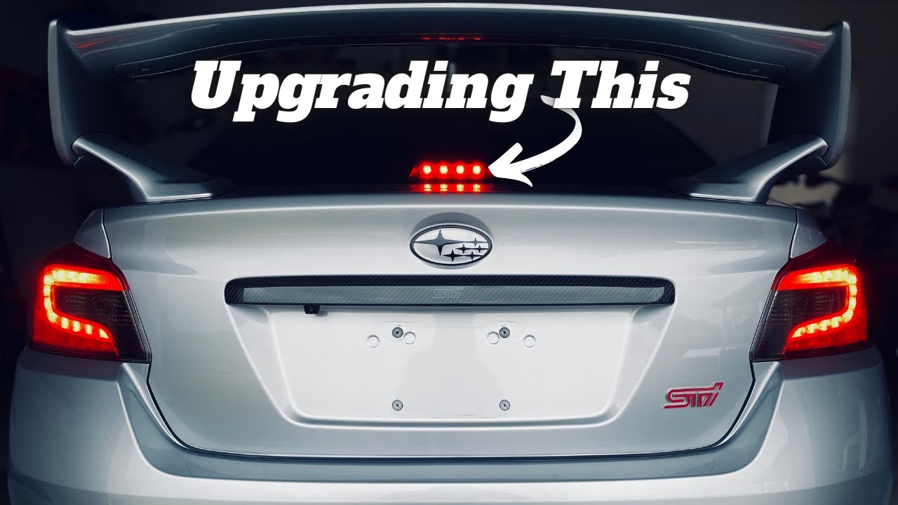 Install & Comparison WRX STI rear windshield JDM 3rd brake light