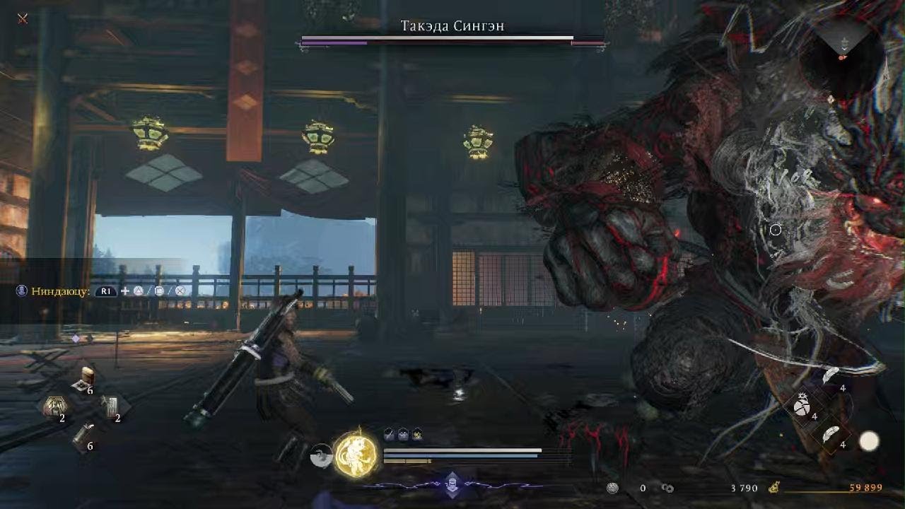 Такэда Сингэн чисто СКИЛЛ в Nioh 3 #боссфайт