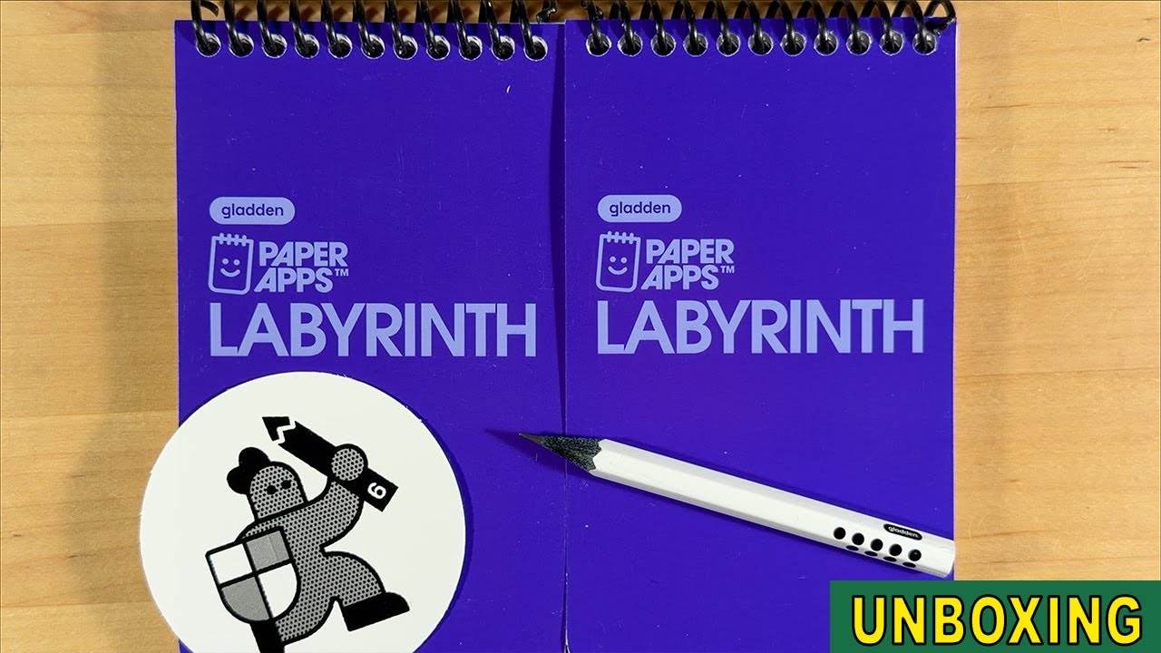 Paper Apps™ Labyrinth | Распаковка и обзор | Играть | Gladden Design | РПГ | Solo Golf RPG #solog...