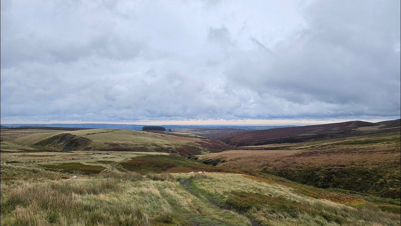 Bronte Country hike from Haworth (ambient sound)