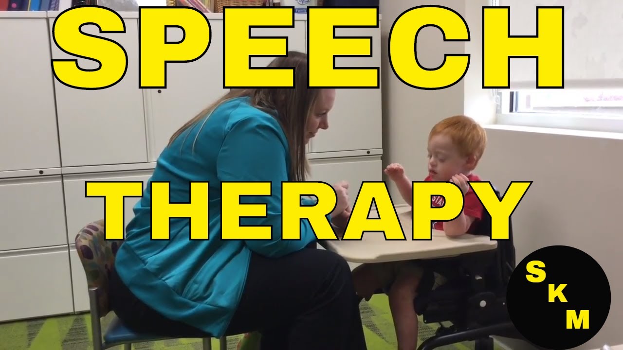 Speech Therapy With A Baby / Down Syndrome
