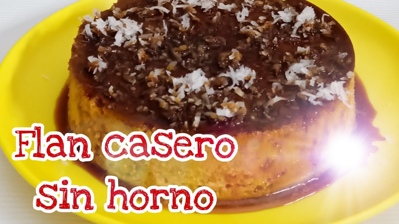 Flan casero sin horno