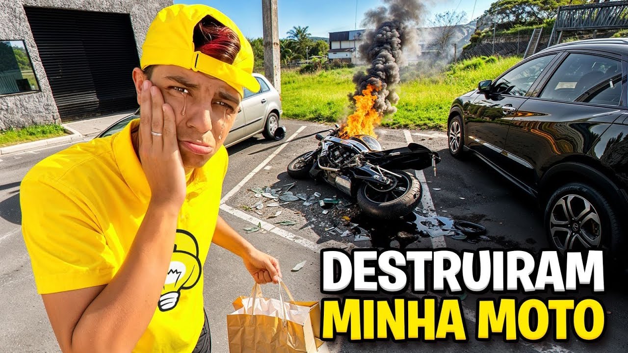 ESSE É O FIM DA MINHA MOTO SUPERESPORTIVA … *Destruiram ela … 