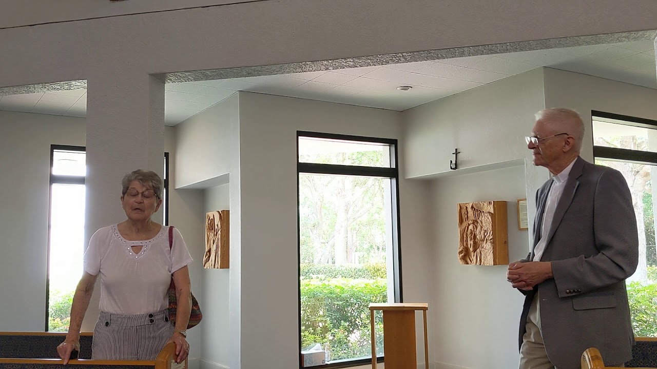 Joyce talks with Father Rowe in a faith filled message for us all