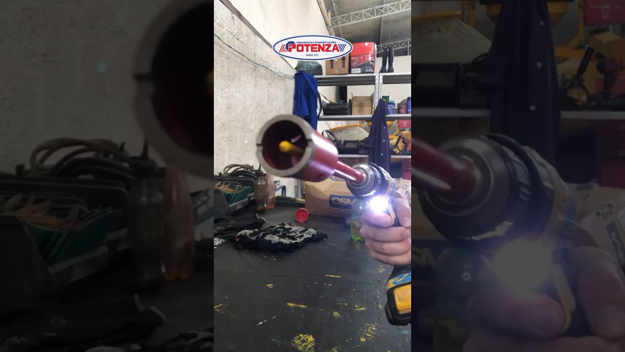 Cuidado com essa ferramenta 😱 testamos a serra copo diamantada #shorts #viralvideo