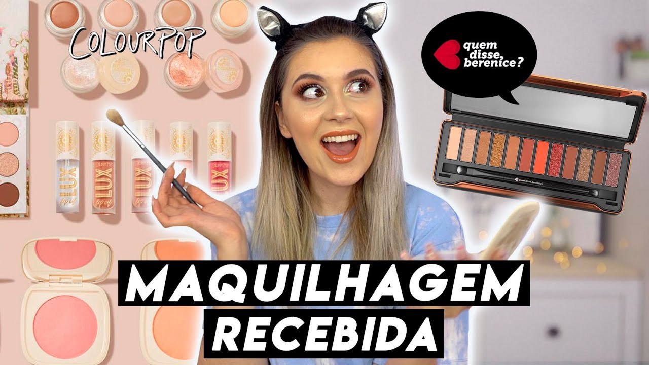 EXPERIMENTEI MAQUILHAGEM RECEBIDA | Joana Gentil