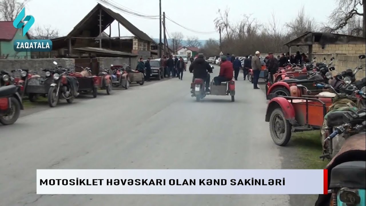 Motosiklet heveskari olan kend sakinleri... | Kanal S Xeber