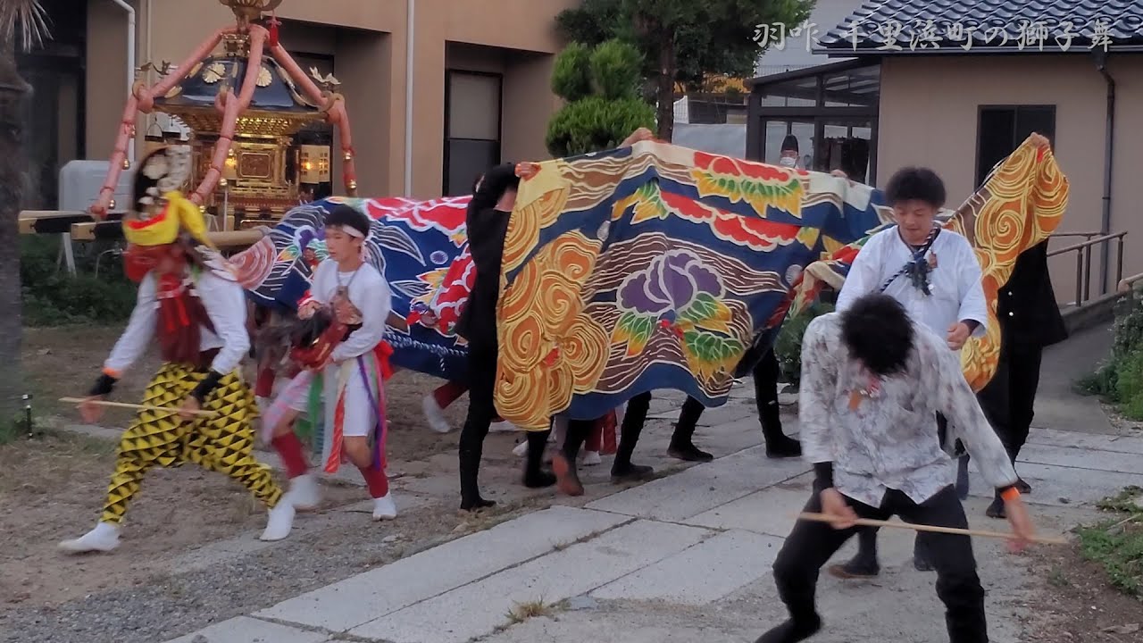 羽咋 千里浜祭りの獅子舞 2022年 / 石川県羽咋市
