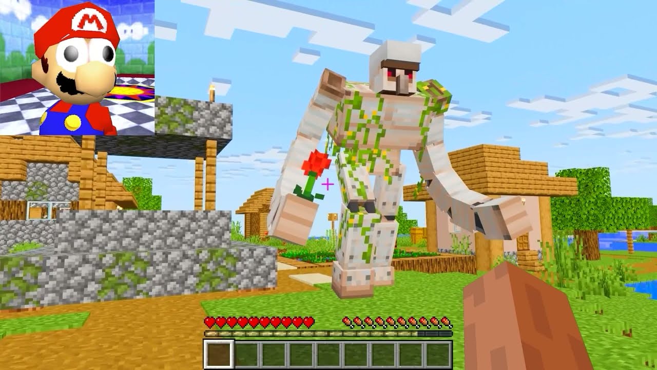 HUGGY WUGGY Poppy Playtime in MINECRAFT - MINECRAFT MEMES with MARIO part 7 (wait what meme)