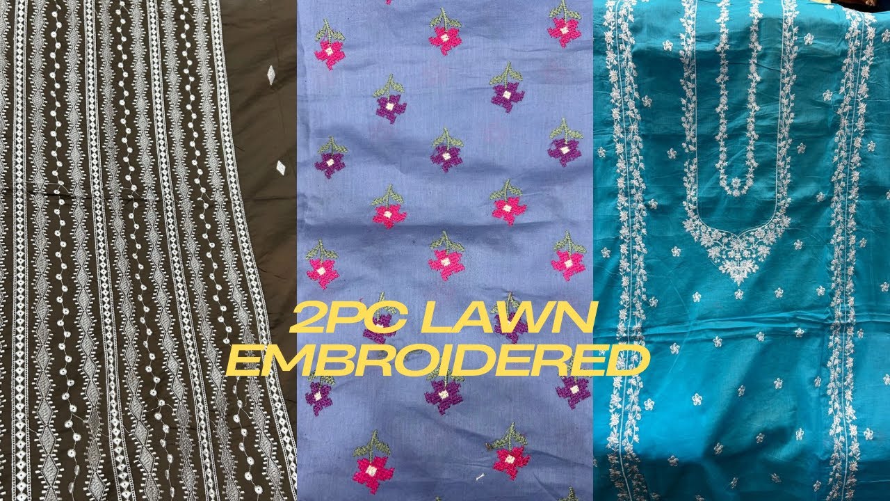 GUL fabric 2pc embroidery lawn amazing design #rashakaiclothmarket