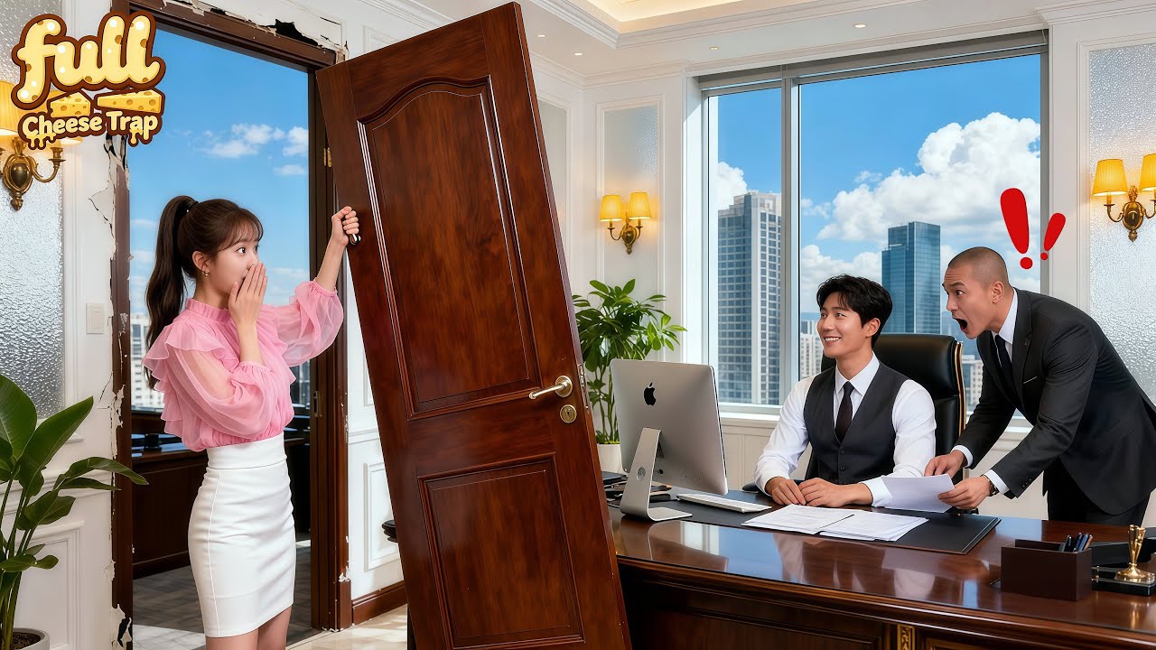 Poor Girl Pushed Door Too Hard On Her First Day,It Fell Off—But CEO Wasn’T Mad And Fell For Her!