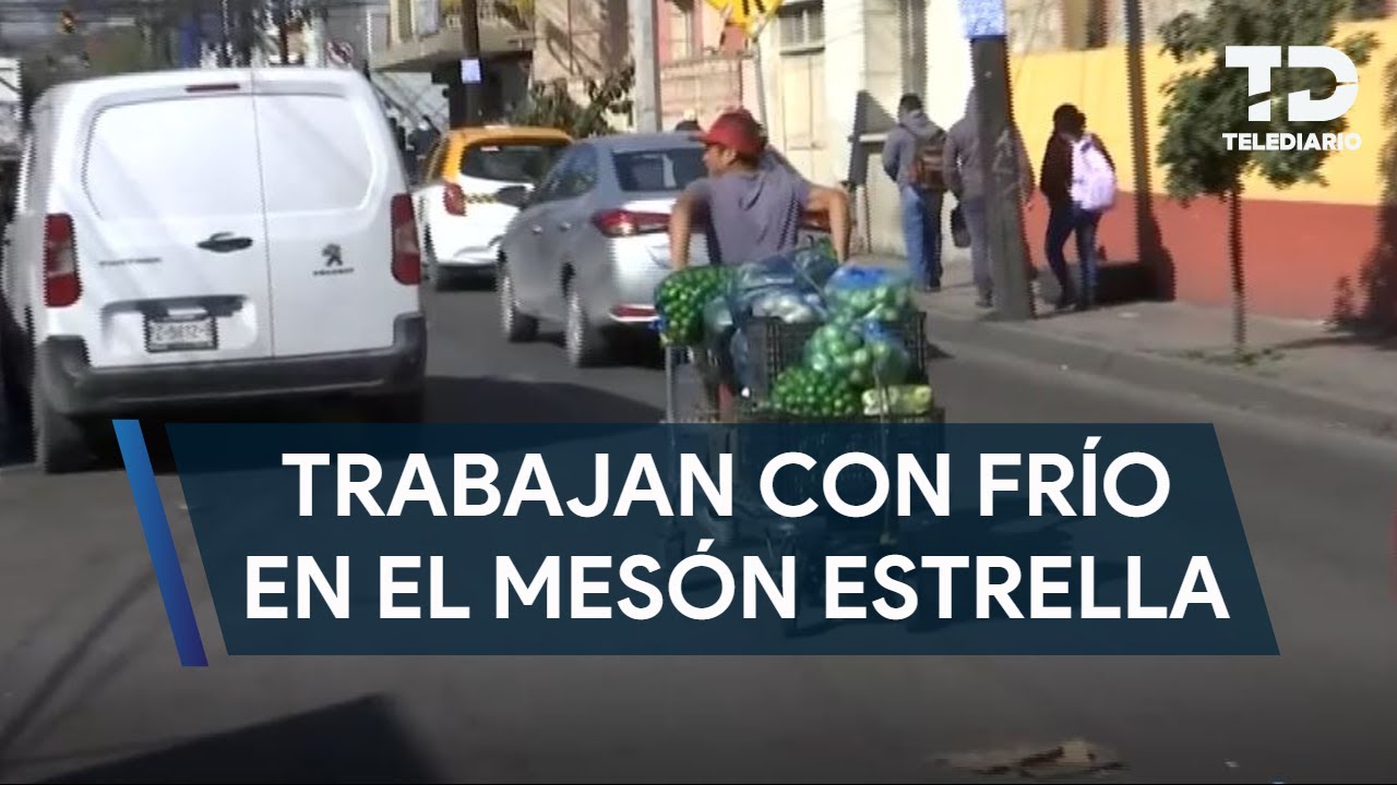Así trabajan en el Mesón Estrella pese a las bajas temperaturas