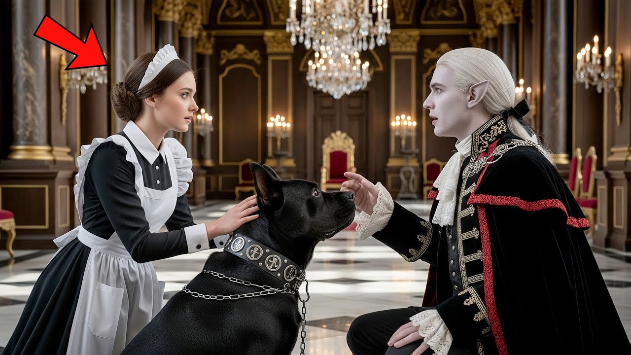 Everyone Feared the Vampire King’s Guard Dog — Until a Shy Waitress Whispered One Word and It Obeyed