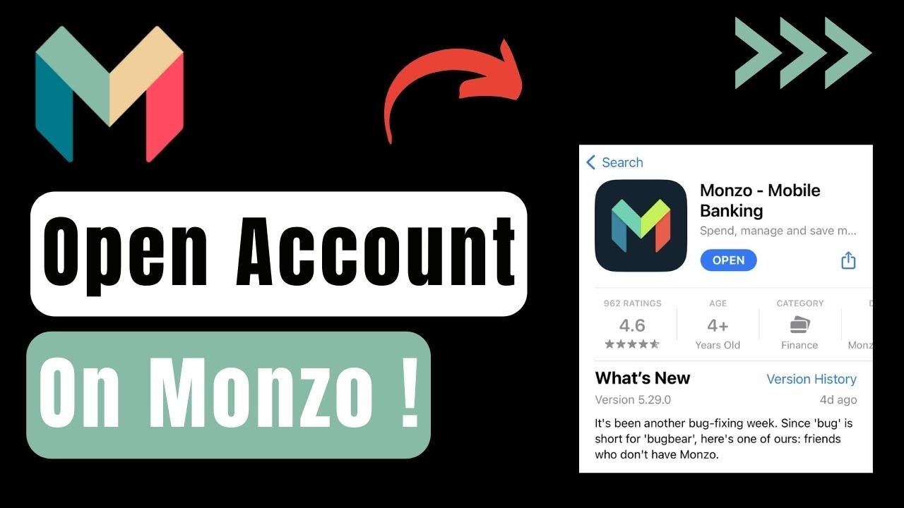 Monzo How to Open Account