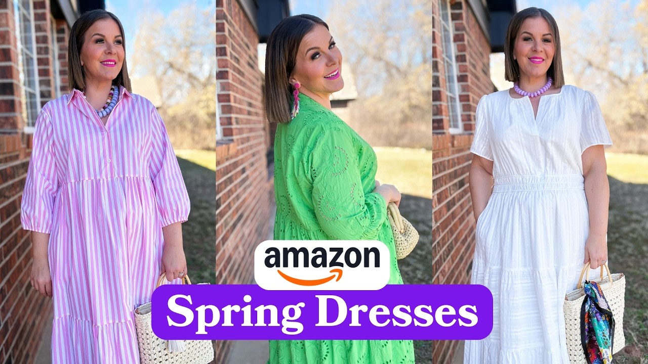 I Cant't Believe They're AMAZON! | Amazon Spring Dress Try On | Size 16/18 Amazon Haul