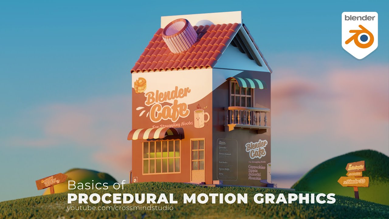 Procedural Motion Graphics with Geometry Nodes - Chapter 12 Announcement