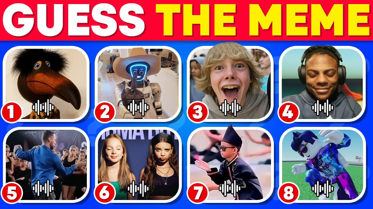 Guess The Meme By Song & Vocie | 2025 Famous Meme Quiz