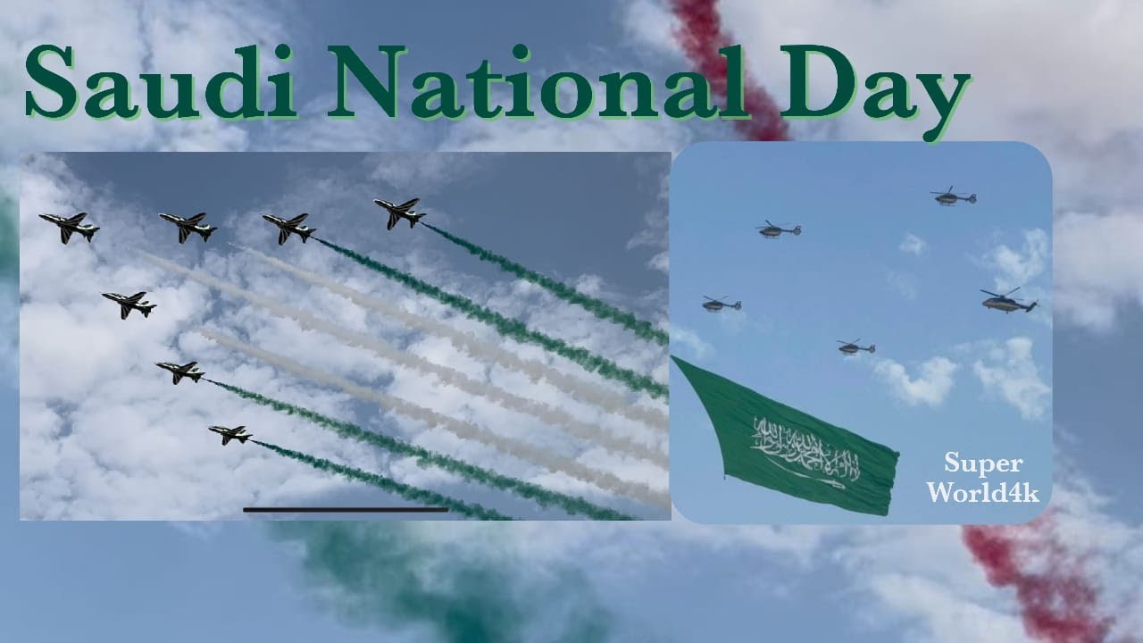 Air Show Celebrating Saudi Arabia's 92 National Day Held In Riyadh