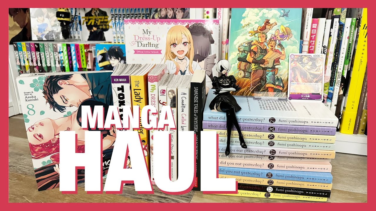 Manga Haul | some new releases, completing a series, fanart, pin mail, a variant cover & a fanbook