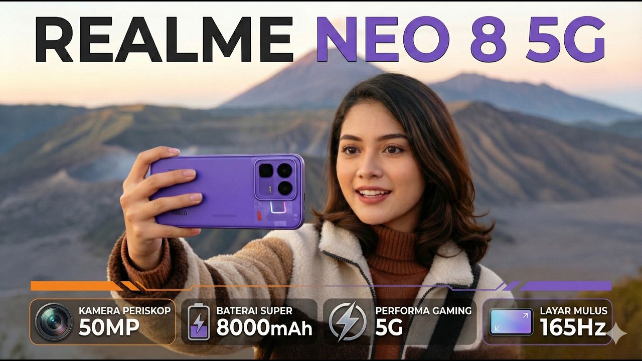 Realme Neo 8 5G: Spesifikasi Gahar Snapdragon 8 Gen 5 & Baterai 8000mAh, Raja Gaming Baru?
