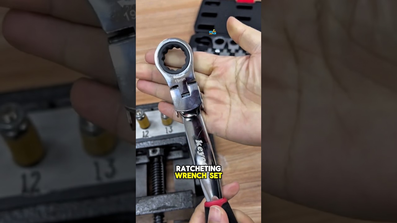 6-in-1 Ratcheting Combination Wrench Set &ndash; Multi-Functional, Time-Saving Tool for Easy Adjustments