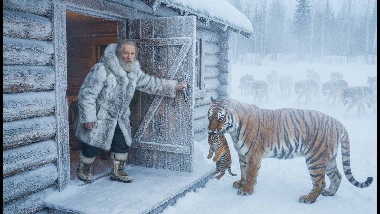 She saved a mother tiger and cub from a pack of wolves in freezing of -71°C in Siberia.The ending?